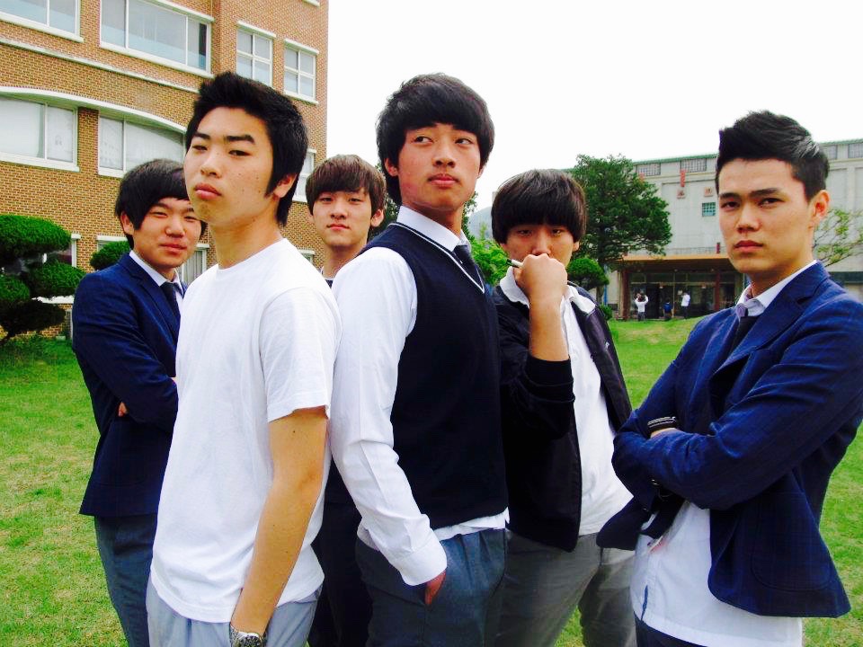 seniors looking tough for the camera